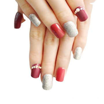 Acrylic False 3D Art Short Nails Press On